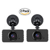Image of Dash Cam PACK OF 2, 1080P Car DVR Dashboard Camera Full HD with 3" LCD Screen 120°Wide Angle, WDR, G-Sensor, Loop Recording and Motion Detection