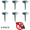 Image of Bat Outdoor Ultrasonic Repeller PACK of 6 - Solar Powered Ultrasonic Animal & Pest Repellant - Get Rid of Bats in 72 Hours or It's FREE