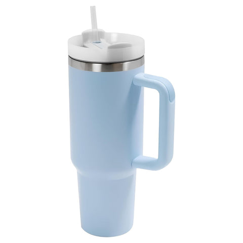 Stainless Steel Tumbler with Straw and Lid