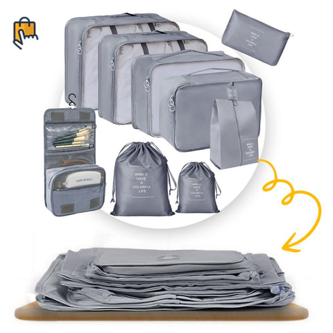 Packing Cubes 9 Pack Waterproof Lightweight Travel