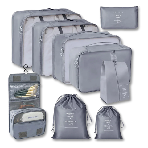 Packing Cubes 9 Pack Waterproof Lightweight Travel