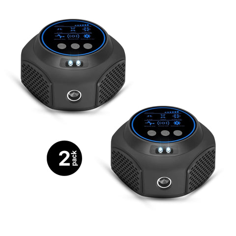 ultrasonic pest repeller, black, 2 packs