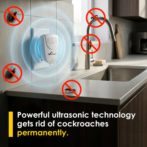 Ultrasonic Cockroach Repeller - Get Rid Of Roaches In 48 Hours Or It's FREE