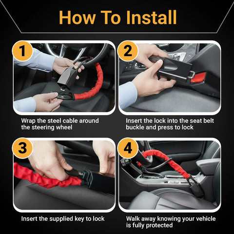 Car Lock Steering Wheel Car Anti-Theft