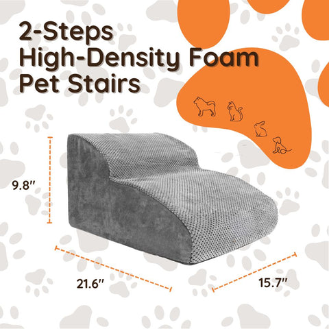 Pet Ramp Stairs with Deeper & Wider Steps