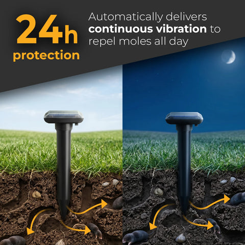 Mole Repellent Solar Powered - 4 pack