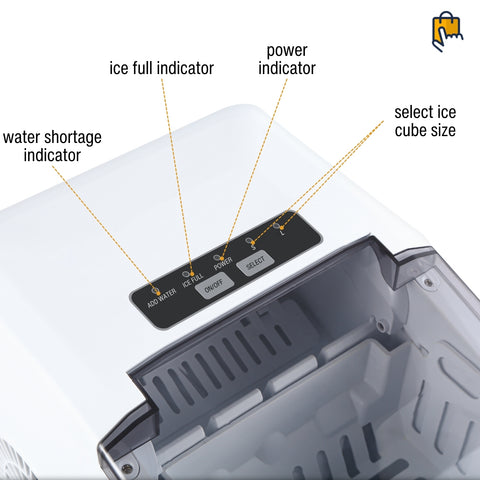 Portable Ice Maker - Countertop Ice Making Machine