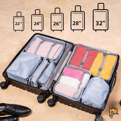 Packing Cubes 9 Pack Waterproof Lightweight Travel