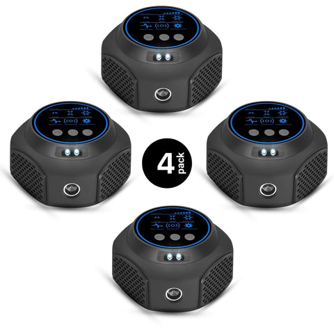 ultrasonic pest repeller, black, 4 packs