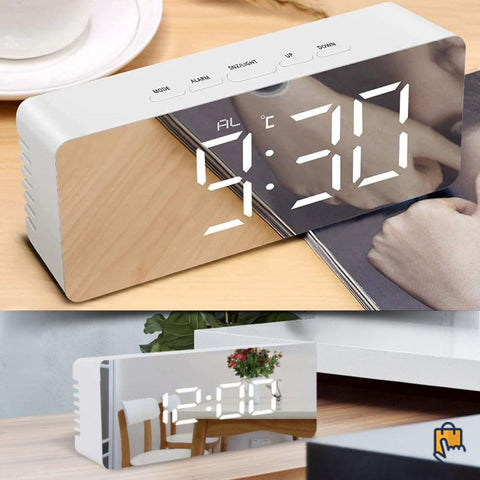 Digital Alarm Clock Led Mirror