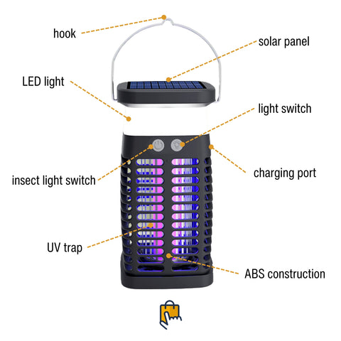 electric bug zapper solar details