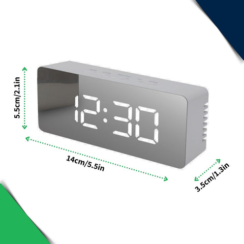 Digital Alarm Clock Led Mirror