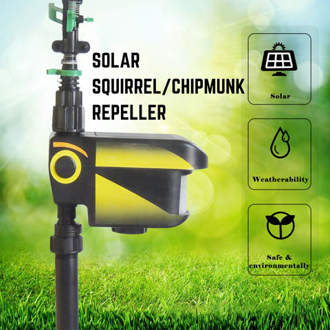 Solar Powered Motion Activated Squirrel & Chipmunk Sprinkler PACK of 6 - Get Rid Of Chipmunks