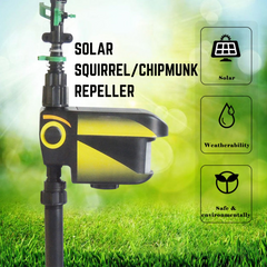 Solar Powered Motion Activated Squirrel & Chipmunk Sprinkler PACK of 4 - Get Rid Of Chipmunks