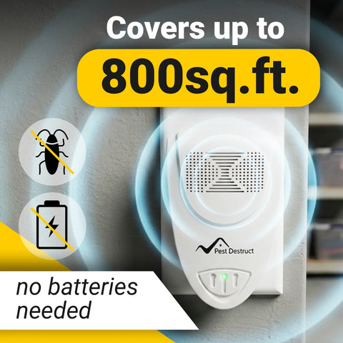 Ultrasonic Cockroach Repeller - Get Rid Of Roaches In 48 Hours Or It's FREE