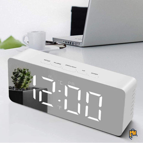 Digital Alarm Clock Led Mirror