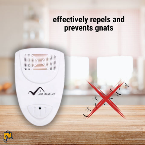 Ultrasonic Gnat Repeller - Get Rid Of Gnats In 48 Hours Or It's FREE