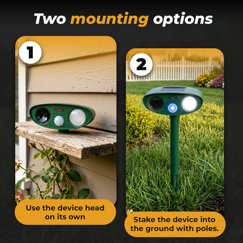Solar Ultrasonic Raccoon Repellent Outdoor