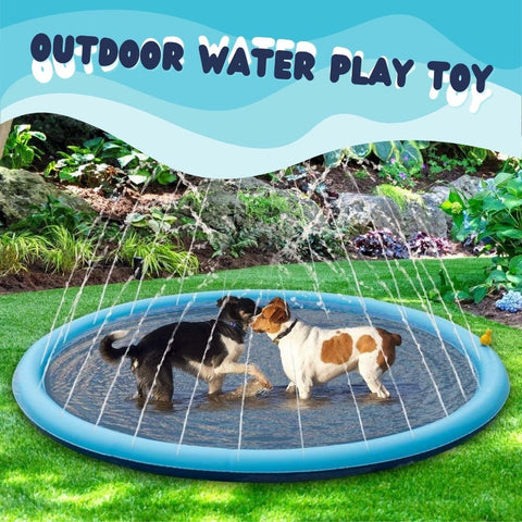 Dog Sprinkler Pool Splash Pad Fountain for Pets & Kids