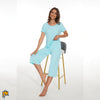 Image of bamboo viscose pajama set, aqua green