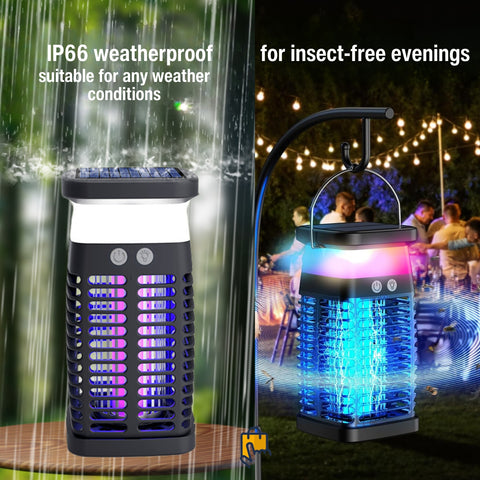 electric bug zapper solar weatherproof features