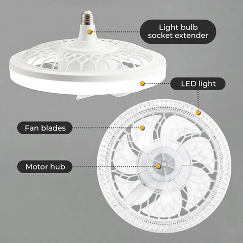 Socket Fan Light