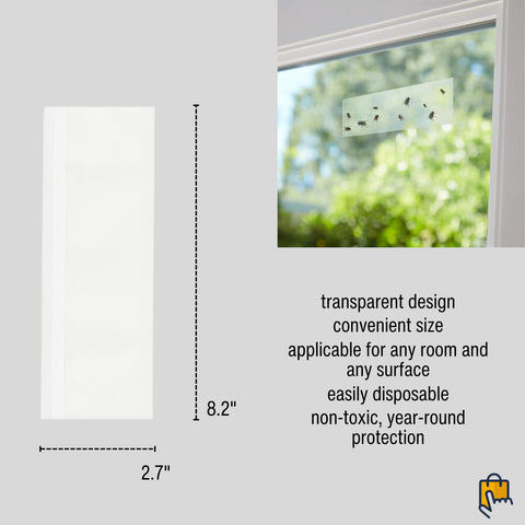 Window Fly & Insect Traps - Transparent Sticky Traps