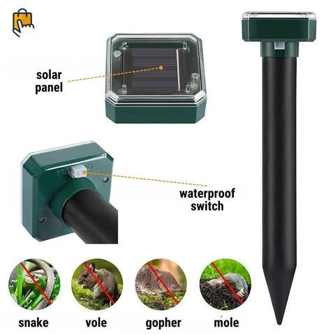 Mole Repellent Solar Powered - 4 pack