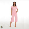 Image of bamboo viscose pajama set, baby pink