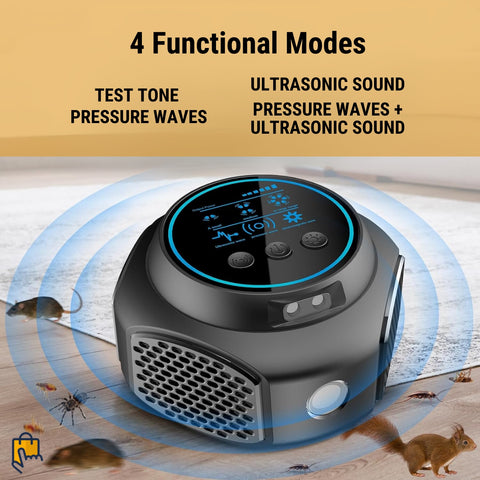 Smart Ultrasonic Pest Repeller Indoor - 360° Coverage