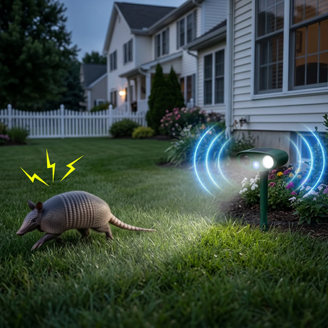 Solar Ultrasonic Armadillo Repellent Outdoor