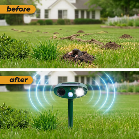 Solar Ultrasonic Mole Repellent Outdoor