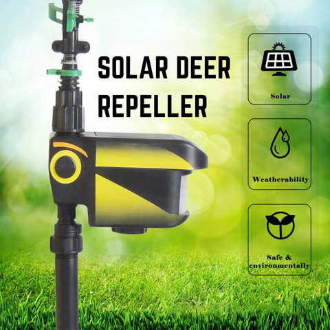 Solar Powered Motion Activated Deer Sprinkler PACK OF 2 - Get Rid Of Deer