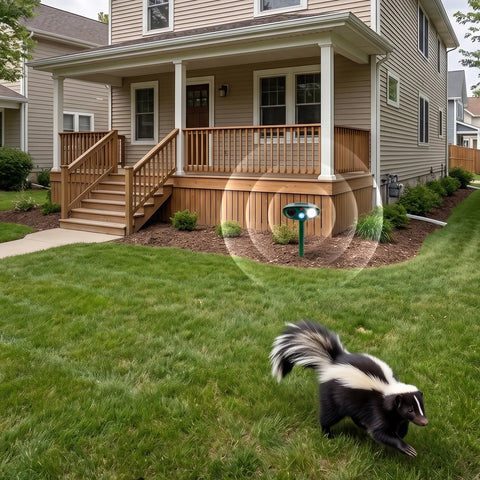 Solar Ultrasonic Skunk Repellent Outdoor