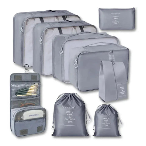 Packing Cubes 9 Pack Waterproof Lightweight Travel