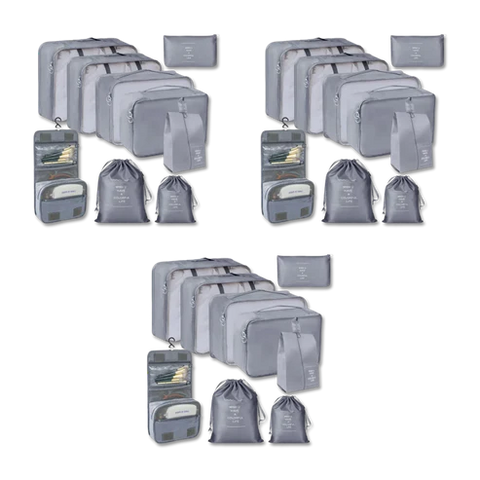 Packing Cubes 9 Pack Waterproof Lightweight Travel