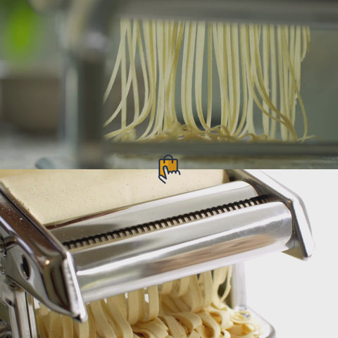 pasta maker machine making fresh made pasta