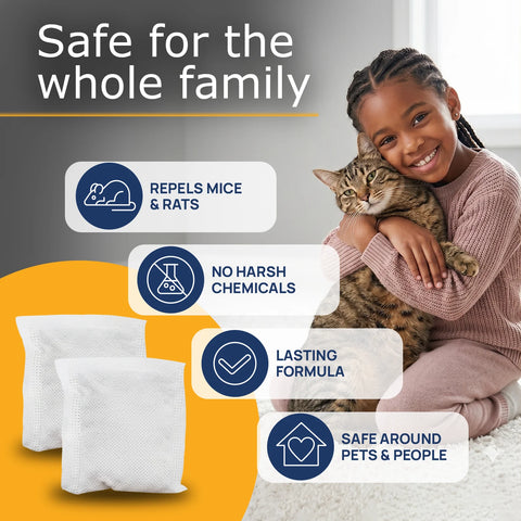 Natural Rodent Repellent Pouches