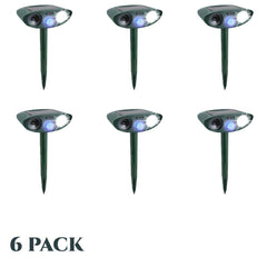 Ultrasonic Outdoor Mice Repeller PACK of 6 - Solar Powered - Get Rid of Mice