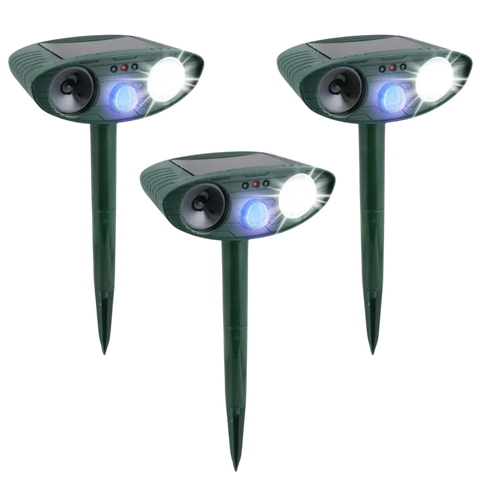 Gopher Outdoor Ultrasonic Repeller - Solar Powered Ultrasonic Animal & Pest Repellant