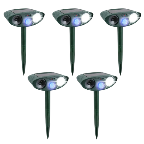 Gopher Outdoor Ultrasonic Repeller - Solar Powered Ultrasonic Animal & Pest Repellant
