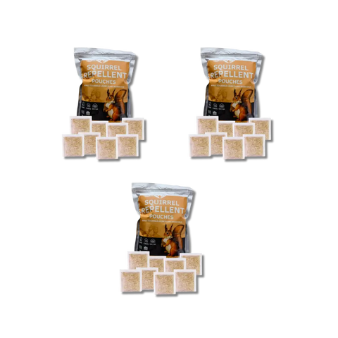 Peppermint Squirrel Pouches - Natural Squirrel Repellent