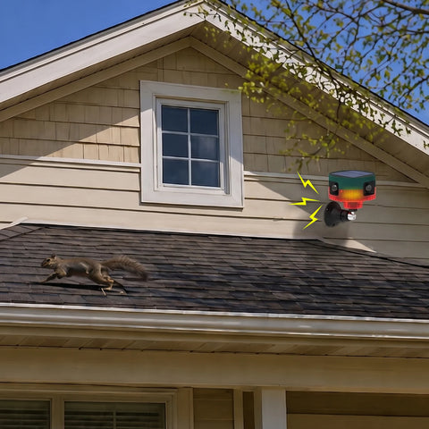 Squirrel Repeller – Solar Strobe & Predator Sounds