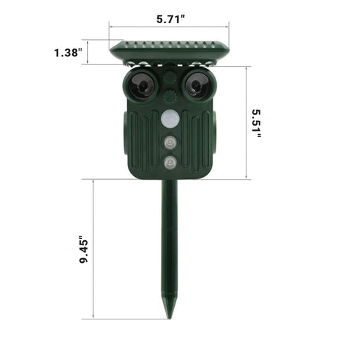 Ultrasonic Solar Mice Repeller - 5 Adjustable Modes