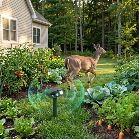 Ultrasonic Solar Deer Repeller - 5 Adjustable Modes