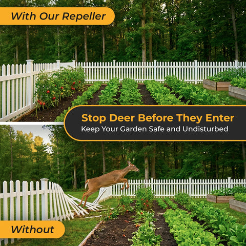 Ultrasonic Solar Deer Repeller - 5 Adjustable Modes
