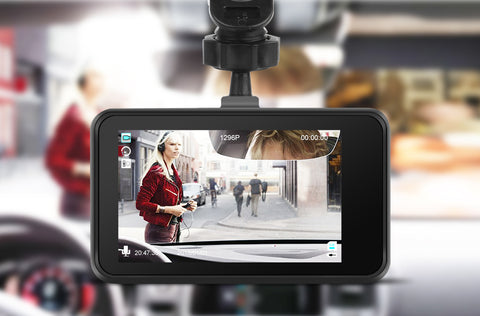 Explon Dash Cam - Full HD with 3" LCD Screen - G-Sensor, Loop Recording and Motion Detection - CA