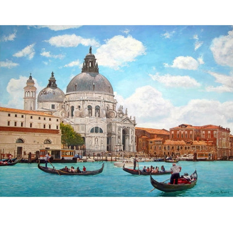 DIY Paint by Numbers Canvas Painting Kit - Venice Gondola Tour