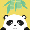 Image of Paint by Number Kits for Kids Beginner - Panda Leaves 8" x 8"