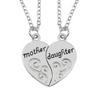 Image of Mother & Daughter Pendant Necklace - 2x20'' Chain + 2 Necklace Pendants